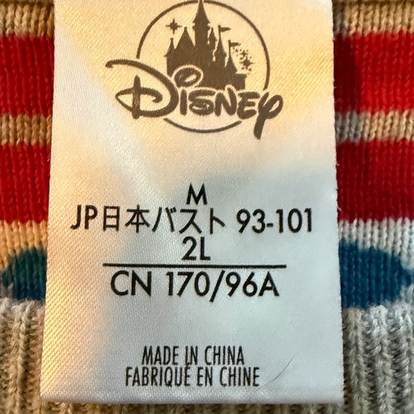 Disney Minnie Mouse Holiday Sweater Snowflakes Size Medium Christmas - Picture 9 of 12